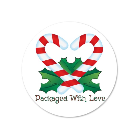 Christmas Variety Thank You Wafer Sticker Set - Picture 2 of 6